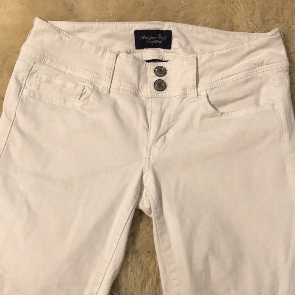 White super stretch skinny pants